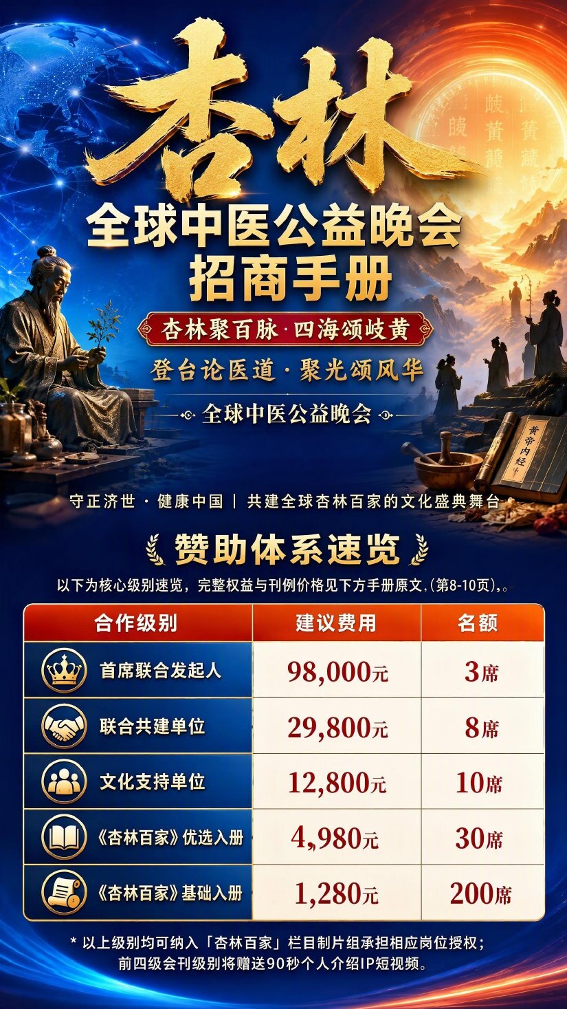 全球中医公益晚会招商手册 第1页